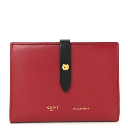 Celine Smooth Calfskin Medium Multifunction Strap Wallet Coquelicot 1 of 8