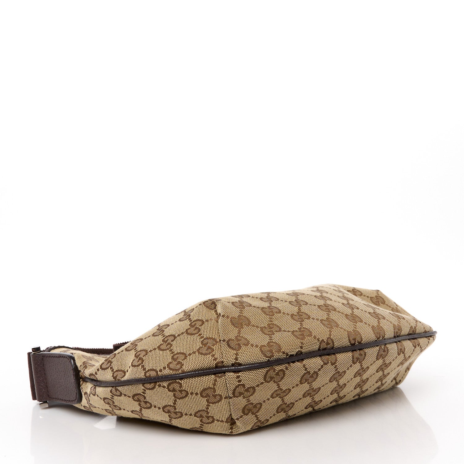 Gucci Monogram Medium Half Moon Hobo Dark Brown 4 of 11