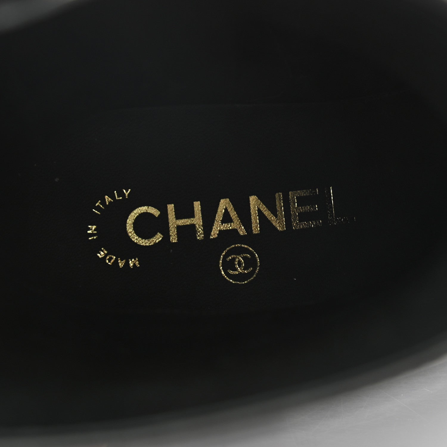 Chanel Calfskin CC Boots 37 Black 7 of 9