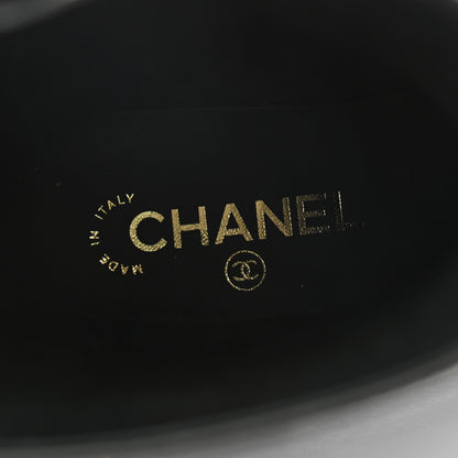 Chanel Calfskin CC Boots 37 Black 7 of 9
