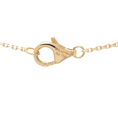 Cartier 18K Yellow Gold Diamond Mother of Pearl XS Amulette de Cartier Pendant Necklace 3 of 4