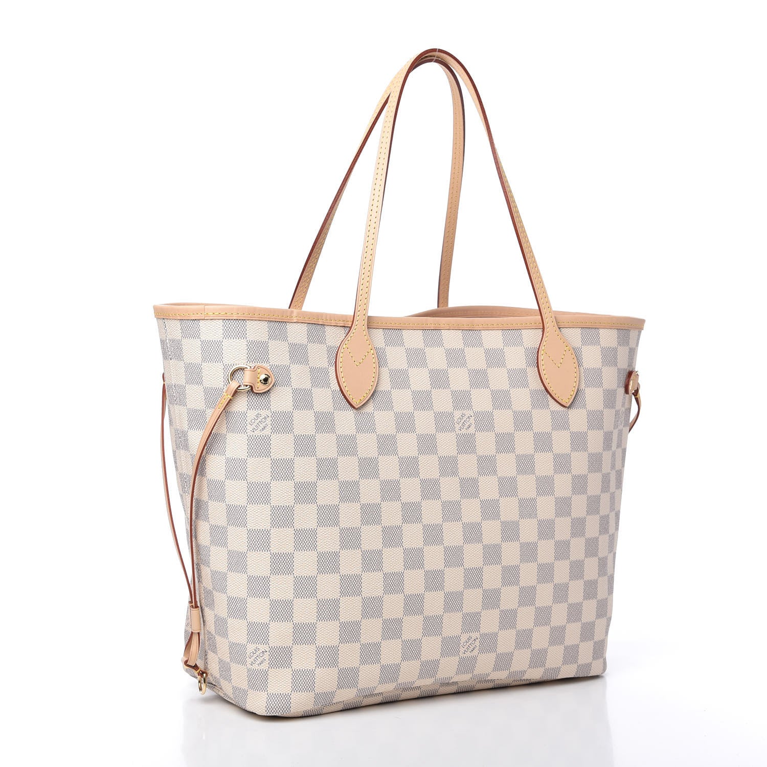 Louis Vuitton Damier Azur Neo Neverfull MM Rose Ballerine 3 of 10