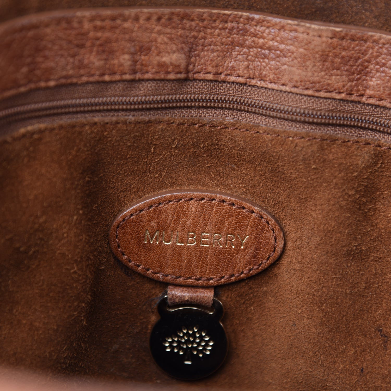 Mulberry Shiny Grained Lambskin Travel Day Oak 22 of 24