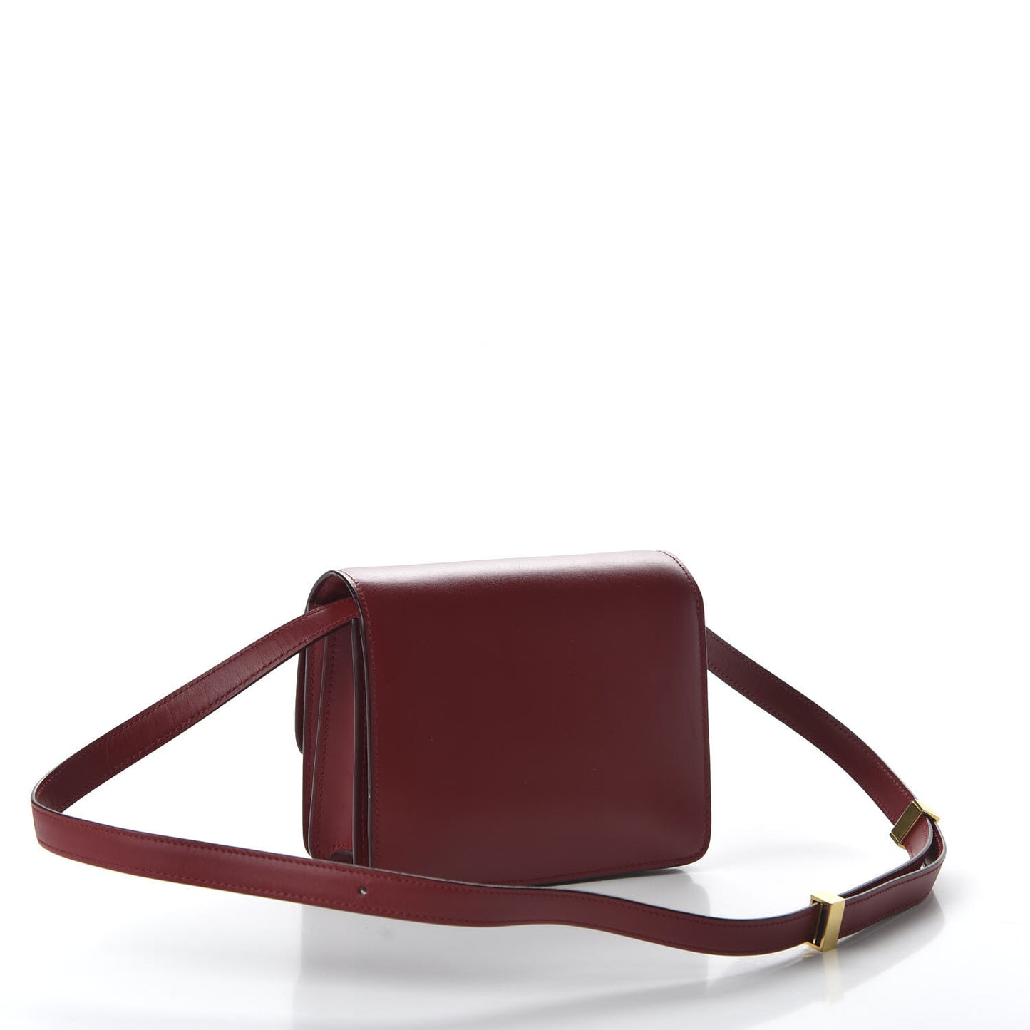 Smooth Calfskin Small Classic Box Flap Bag Red