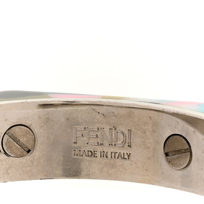 Fendi Resin FF Logo Cuff Bracelet M Multicolor 4 of 6