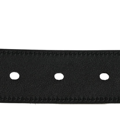 Saint Laurent Suede Monogram Square Buckle Belt 95 38 Black 4 of 8