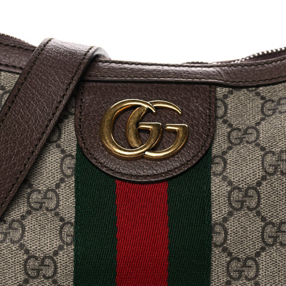 Gucci GG Supreme Monogram Web Small Ophidia Half Moon Hobo Brown 9 of 13