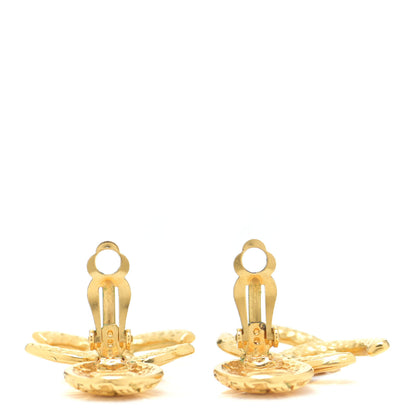 Chanel CC Drop Clip On Earrings Gold 3 of 5