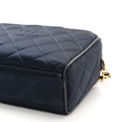 Chanel Satin Diamond Quilted Tassel CC Camera Case Black 11 of 11