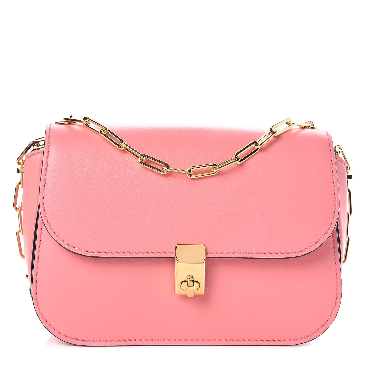 Valentino Garavani Vitello Chain Flap Bag Paradise Rose 1 of 9