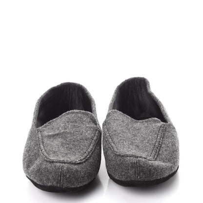 Prada Felt Slippers Loafers 37 Anthracite 2 of 12