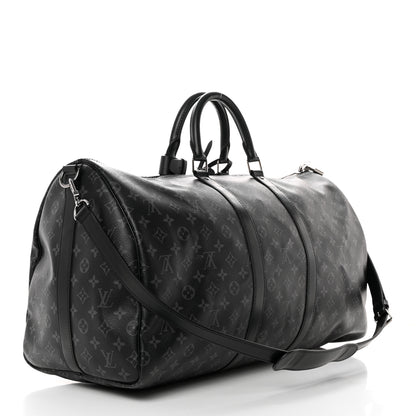 Louis Vuitton Monogram Eclipse Keepall Bandouliere 55 2 of 13