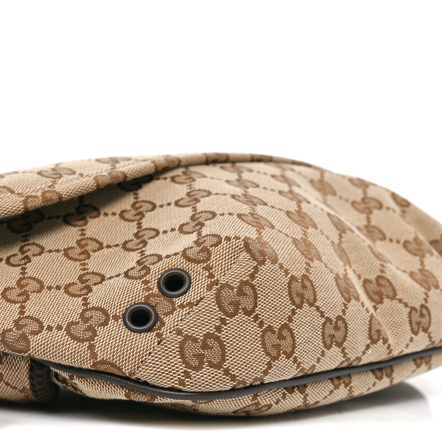 Gucci Monogram Large Belt Bag Beige Dark Brown 7 of 8