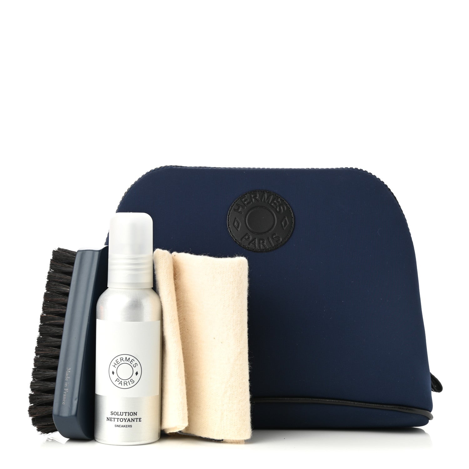 Hermes Technical Canvas Calfskin Sneakers Maintenance Kit Marine 1 of 9