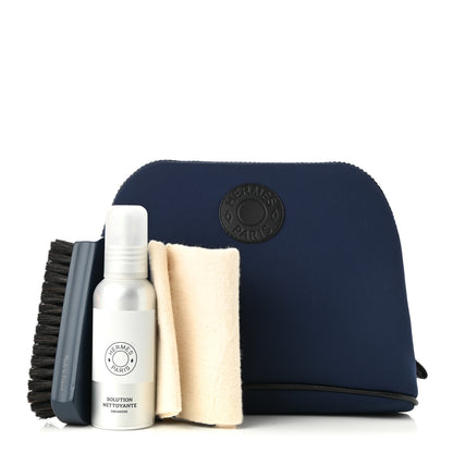 Hermes Technical Canvas Calfskin Sneakers Maintenance Kit Marine 1 of 9