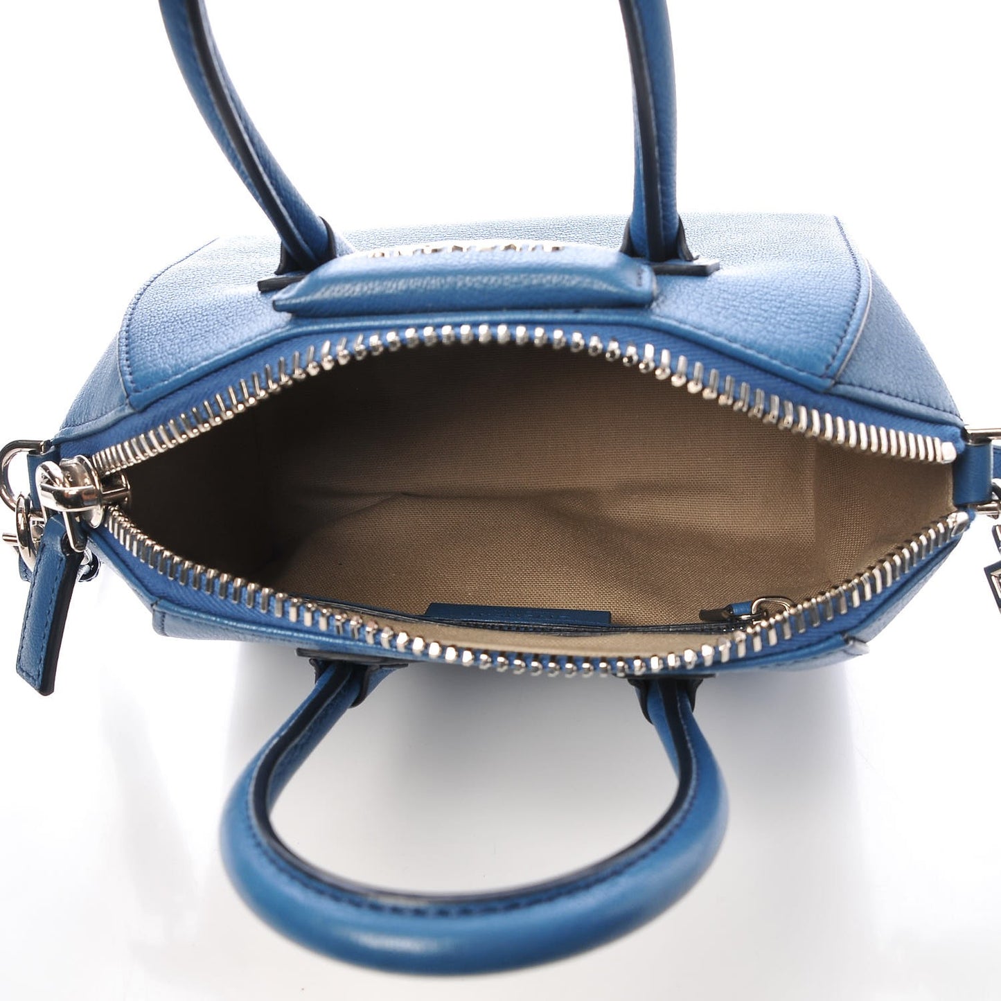 Sugar Goatskin Mini Antigona Electric Blue