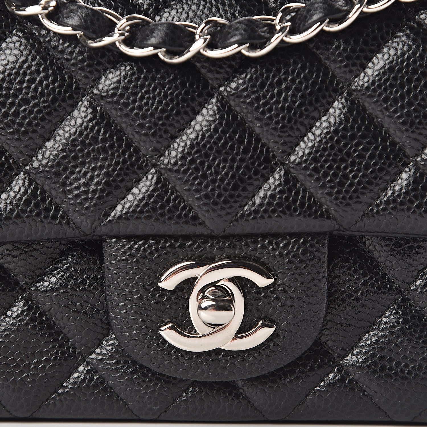 Chanel Caviar Quilted Mini Rectangular Flap Black 8 of 11