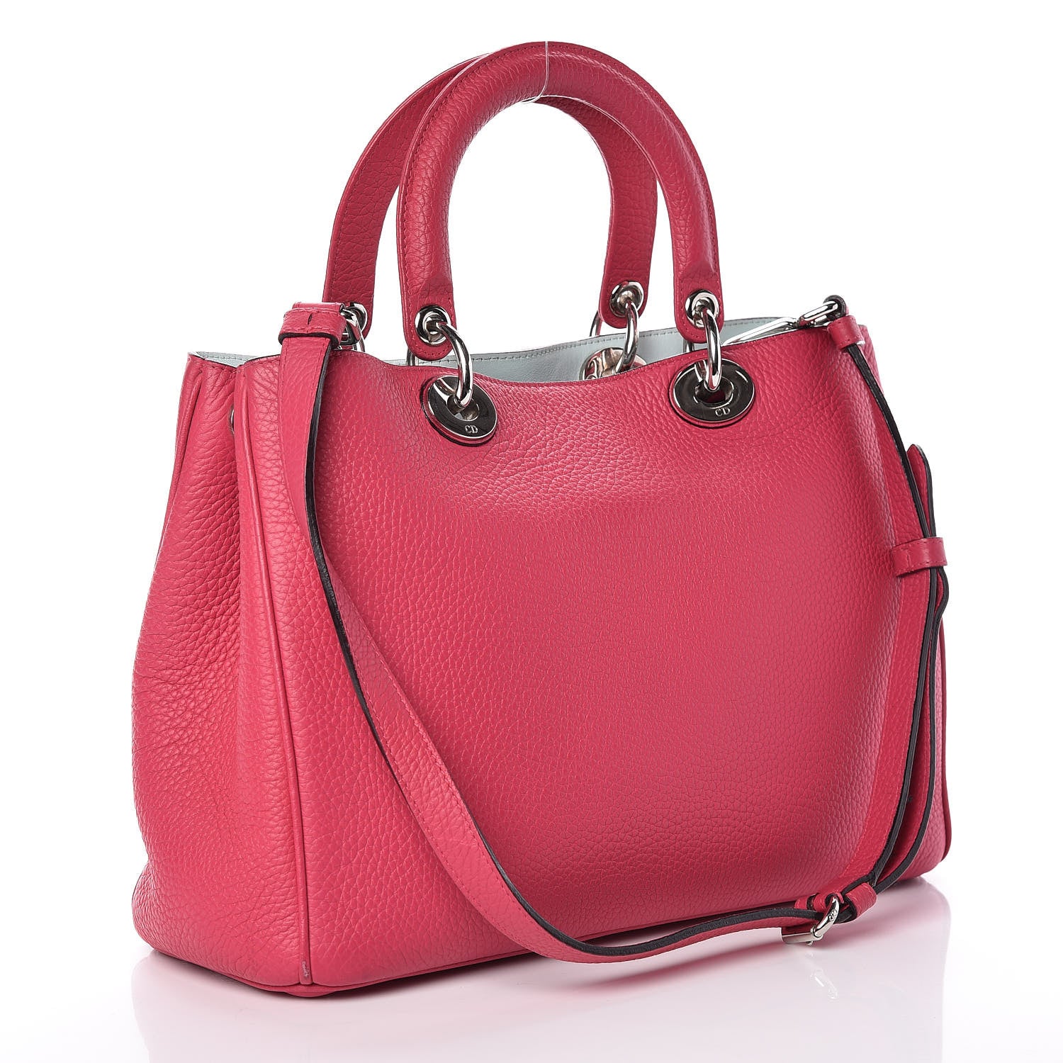 Christian Dior Calfskin Medium Diorissimo Bag Toxic Purple 4 of 10