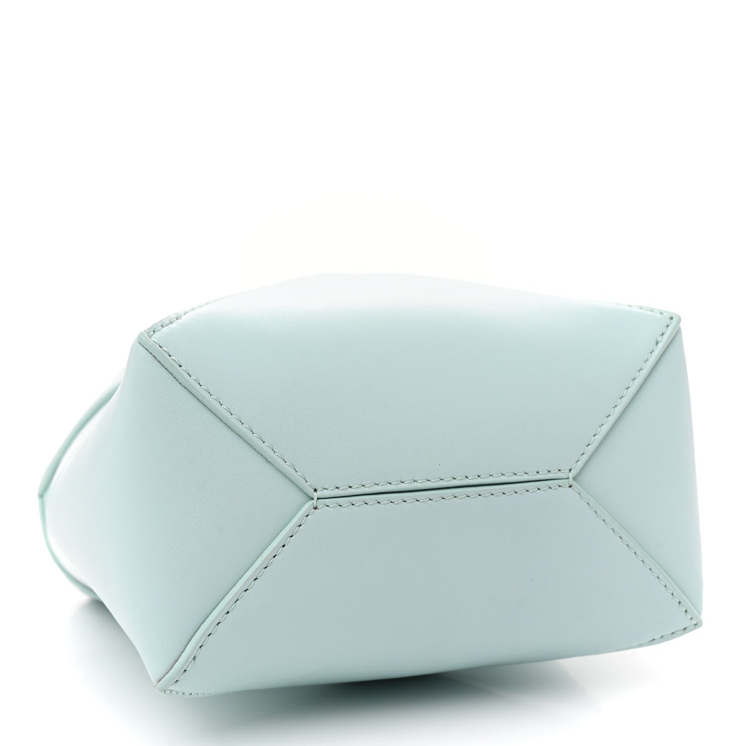 Loewe X SUNA FUJITA Shiny Calfskin Penguin Mini Puzzle Fold Tote Blue Iceberg 4 of 11