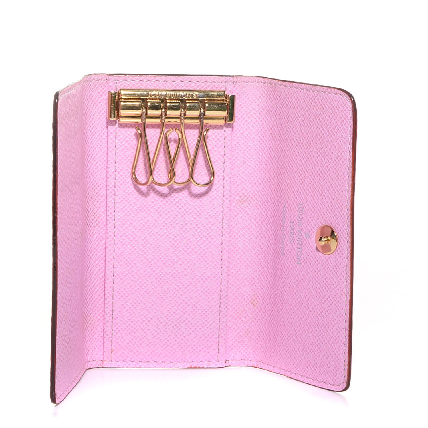 Louis Vuitton Monogram Multicolor Multicles 4 Key Holder White Litchi 5 of 7