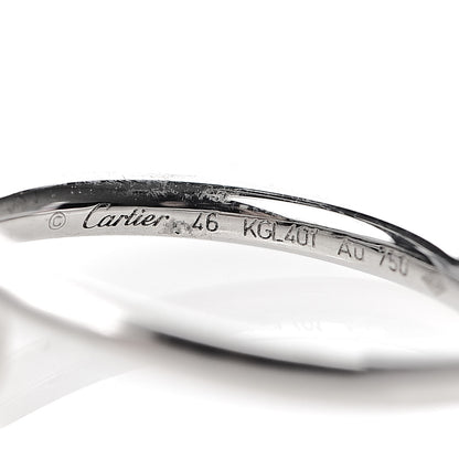 Cartier 18K White Gold Small Juste Un Clou Ring 46 3.75 4 of 6