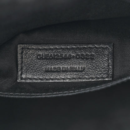 Saint Laurent Calfskin Matelasse Monogram Monochrome Lou Camera Bag Black 7 of 12
