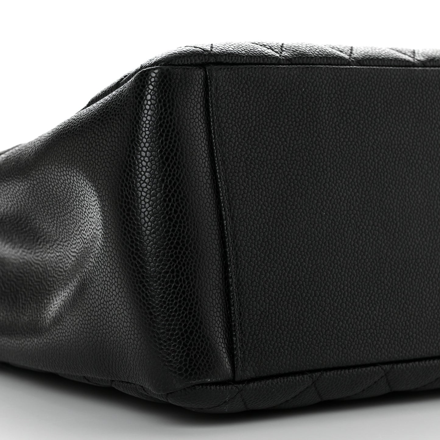Caviar Quilted Grand Shopping Tote GST Black