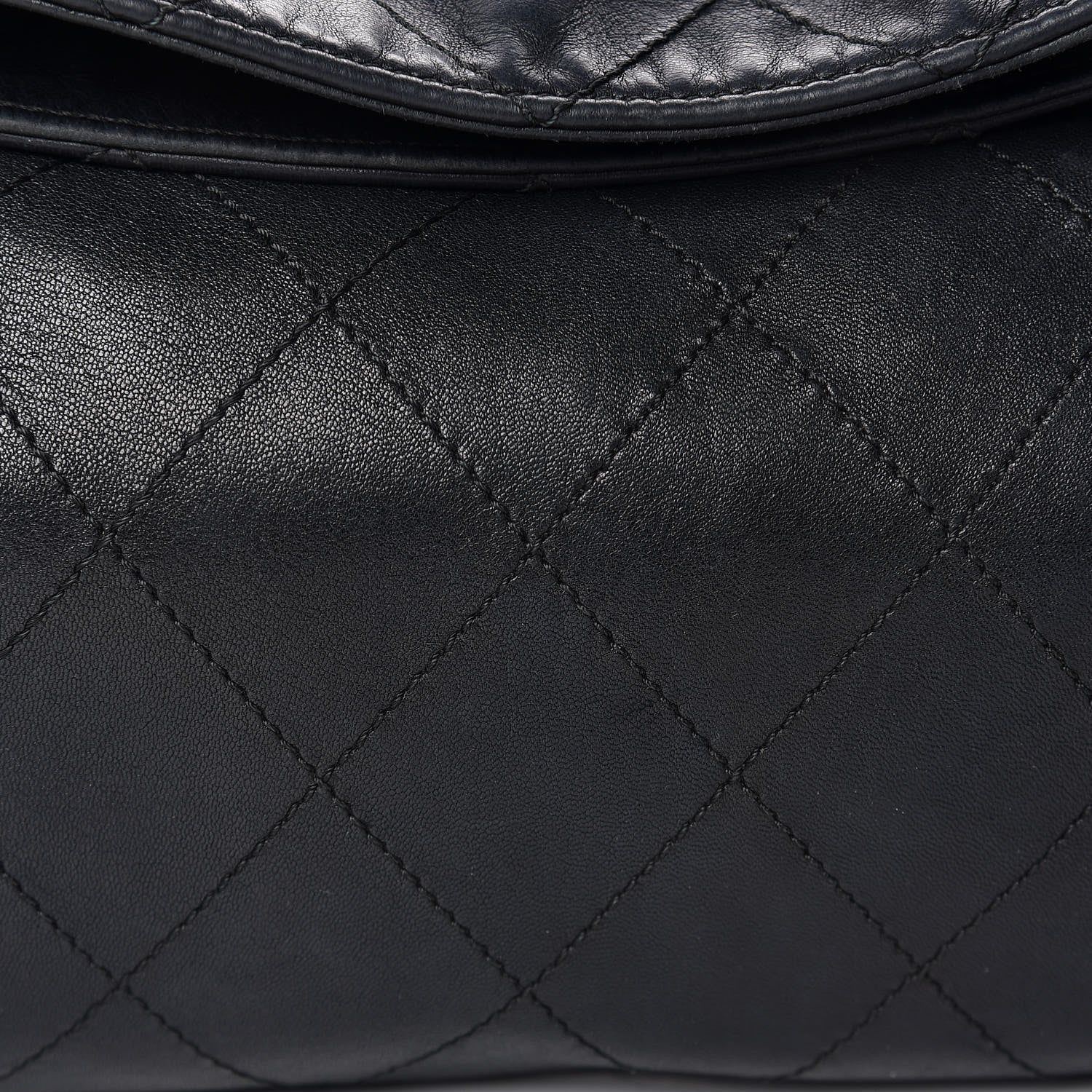 Chanel Lambskin Stitched Medium Ultimate Soft Tote Black 8 of 12