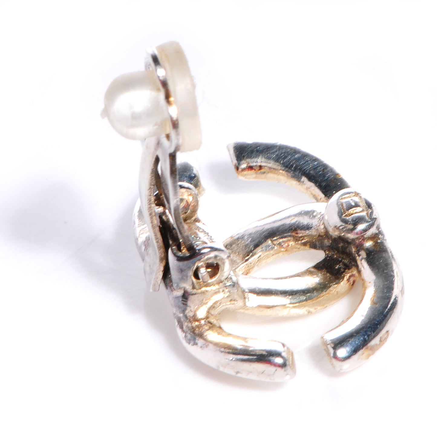 CC Clip On Earrings Silver