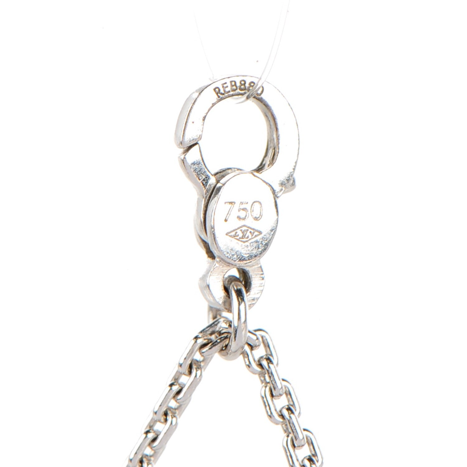 Louis Vuitton 18K White Gold Pochette Charm 3 of 4