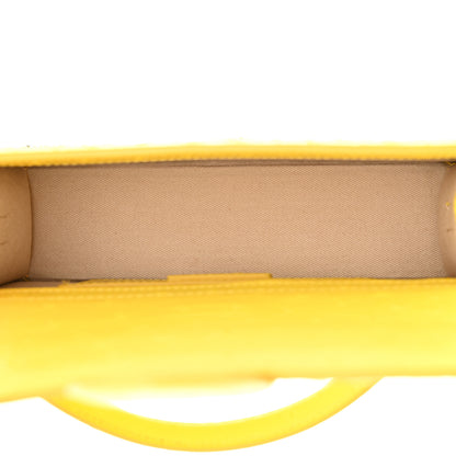 Jacquemus Calfskin Ostrich Embossed Le Grand Bambino Yellow 5 of 10