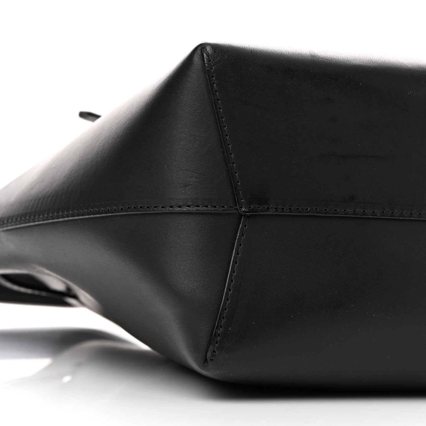 Vegetable Tanned Calfskin Mini Bucket Bag Black Oro