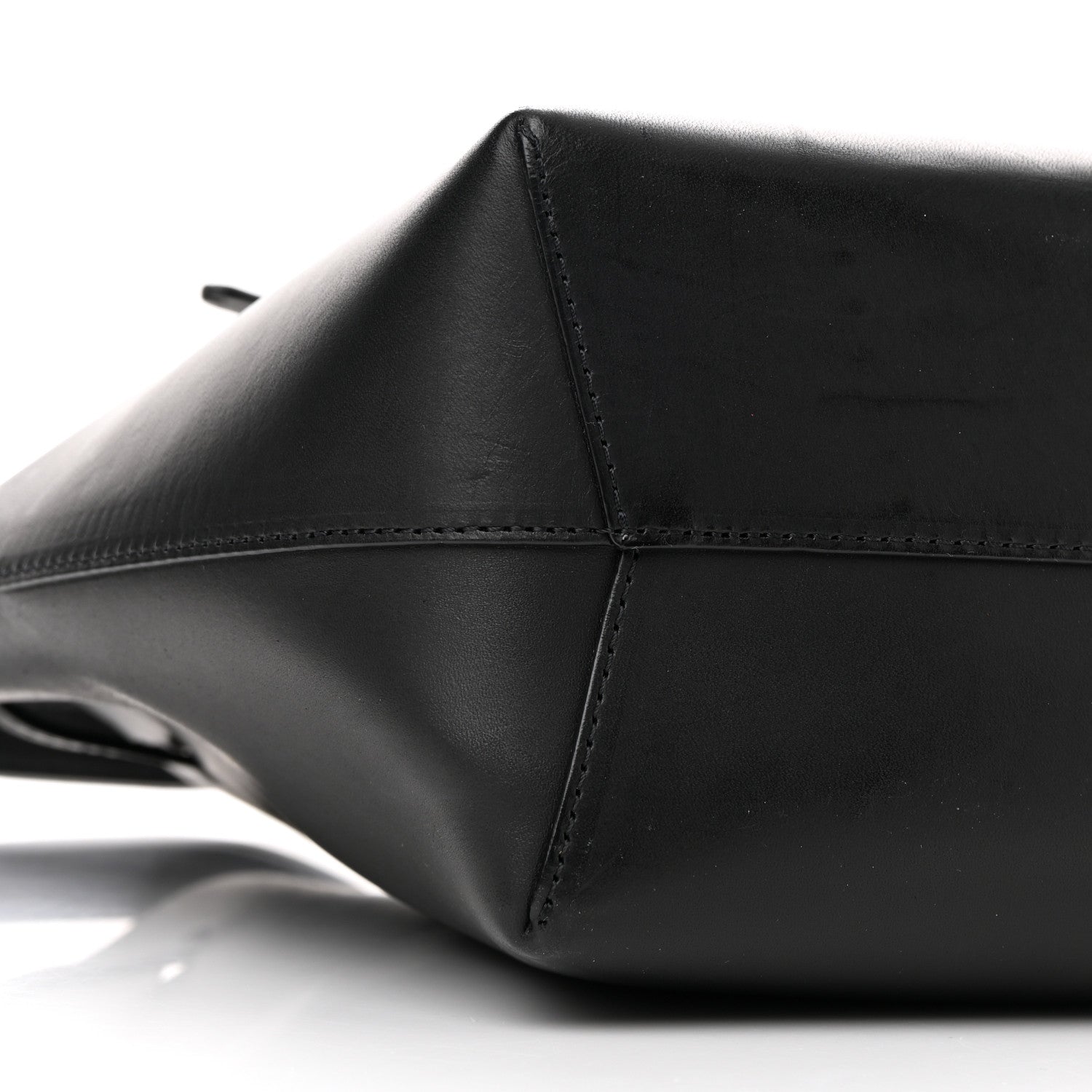 Mansur Gavriel Vegetable Tanned Calfskin Mini Bucket Bag Black Oro 8 of 14