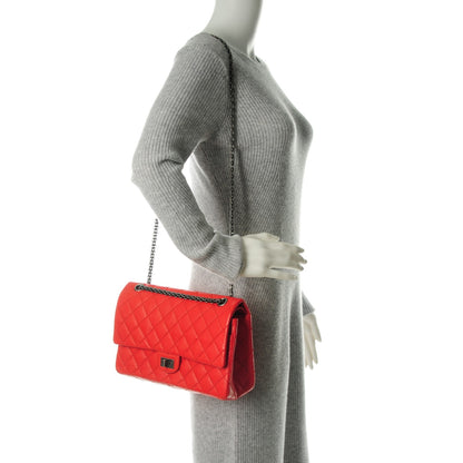 Chanel Aged Calfskin Quilted 2.55 Reissue 226 Flap Red 2 of 7