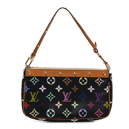 Louis Vuitton Monogram Multicolor Pochette Accessories Black 1 of 9