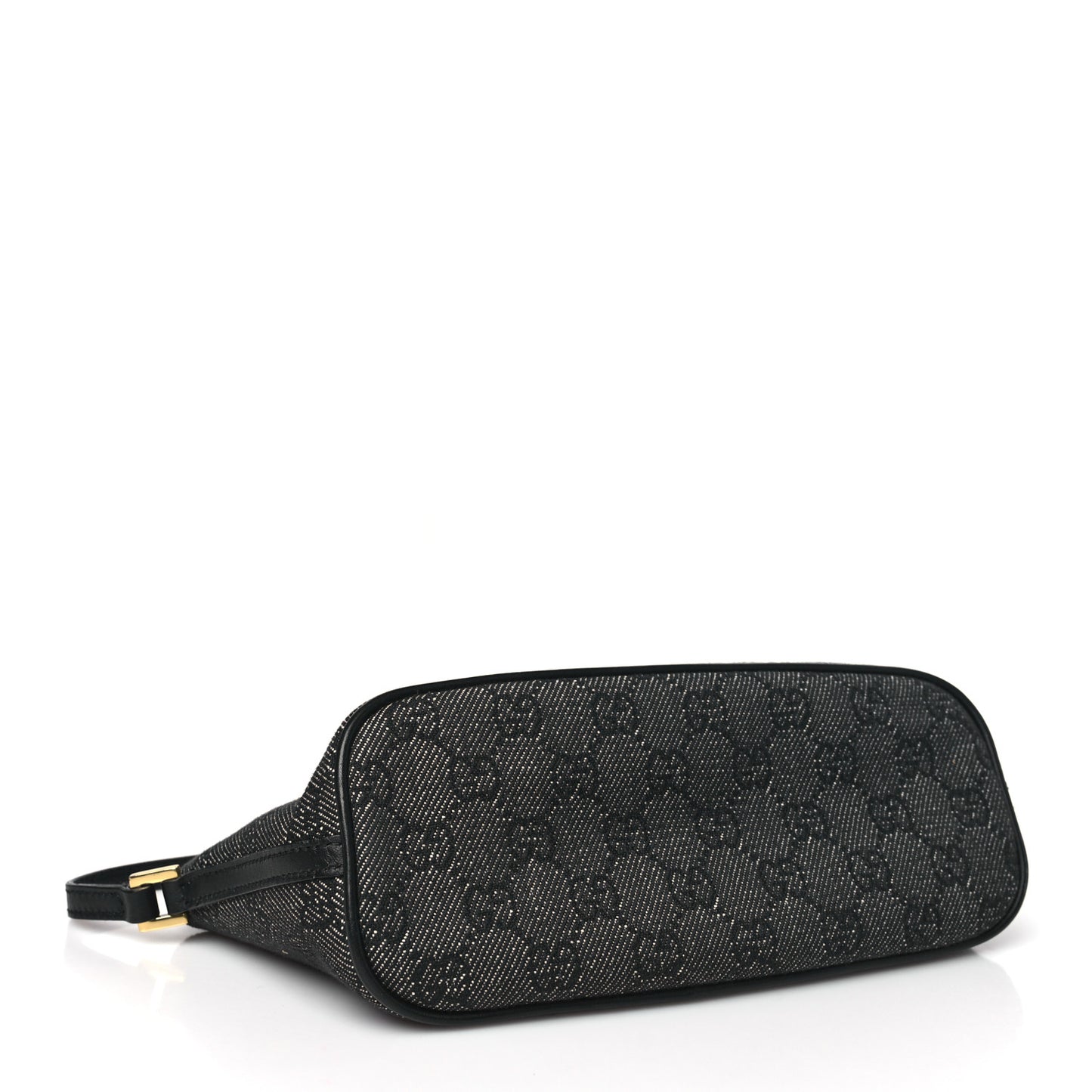 Denim Monogram Boat Pochette Black