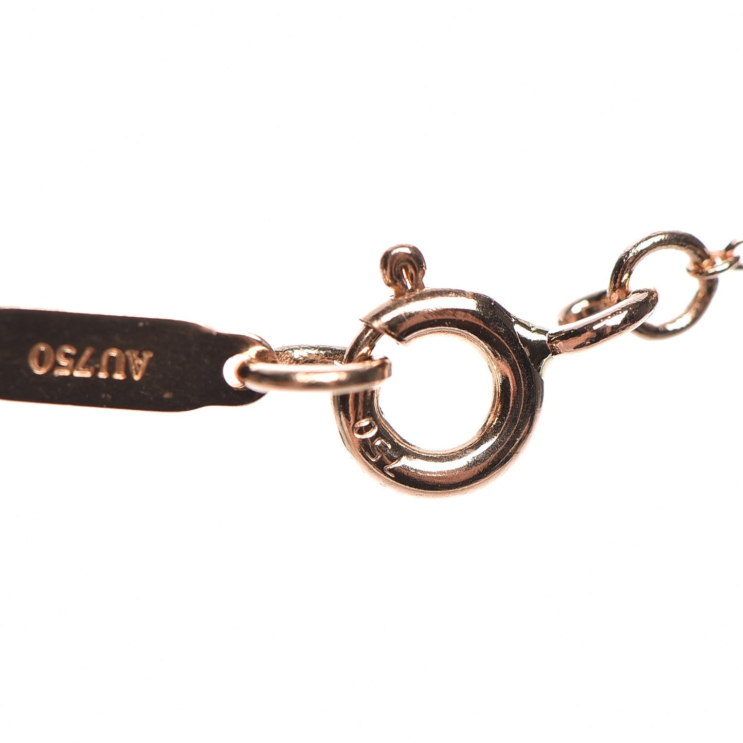 18K Rose Gold Mini Heart Key Pendant Necklace