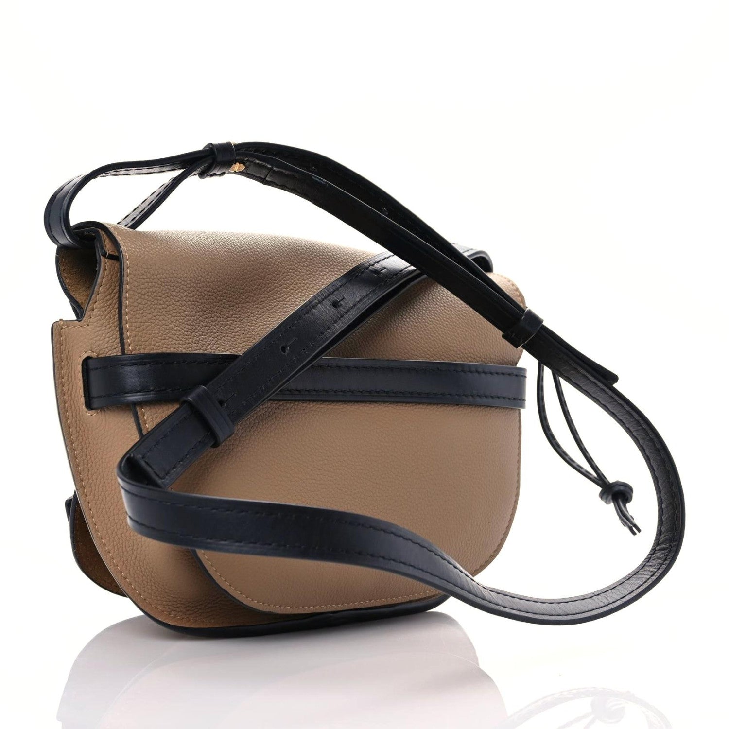 Loewe Grained Calfskin Small Gate Crossbody Bag Mocca Black 4 of 12