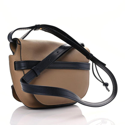 Loewe Grained Calfskin Small Gate Crossbody Bag Mocca Black 4 of 12