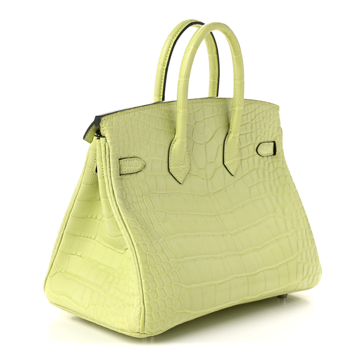 Matte Alligator Birkin 25 Jaune Bourgeon