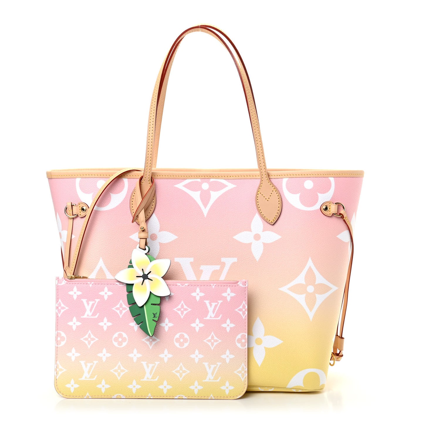 Monogram Giant By The Pool Neverfull MM Light Pink