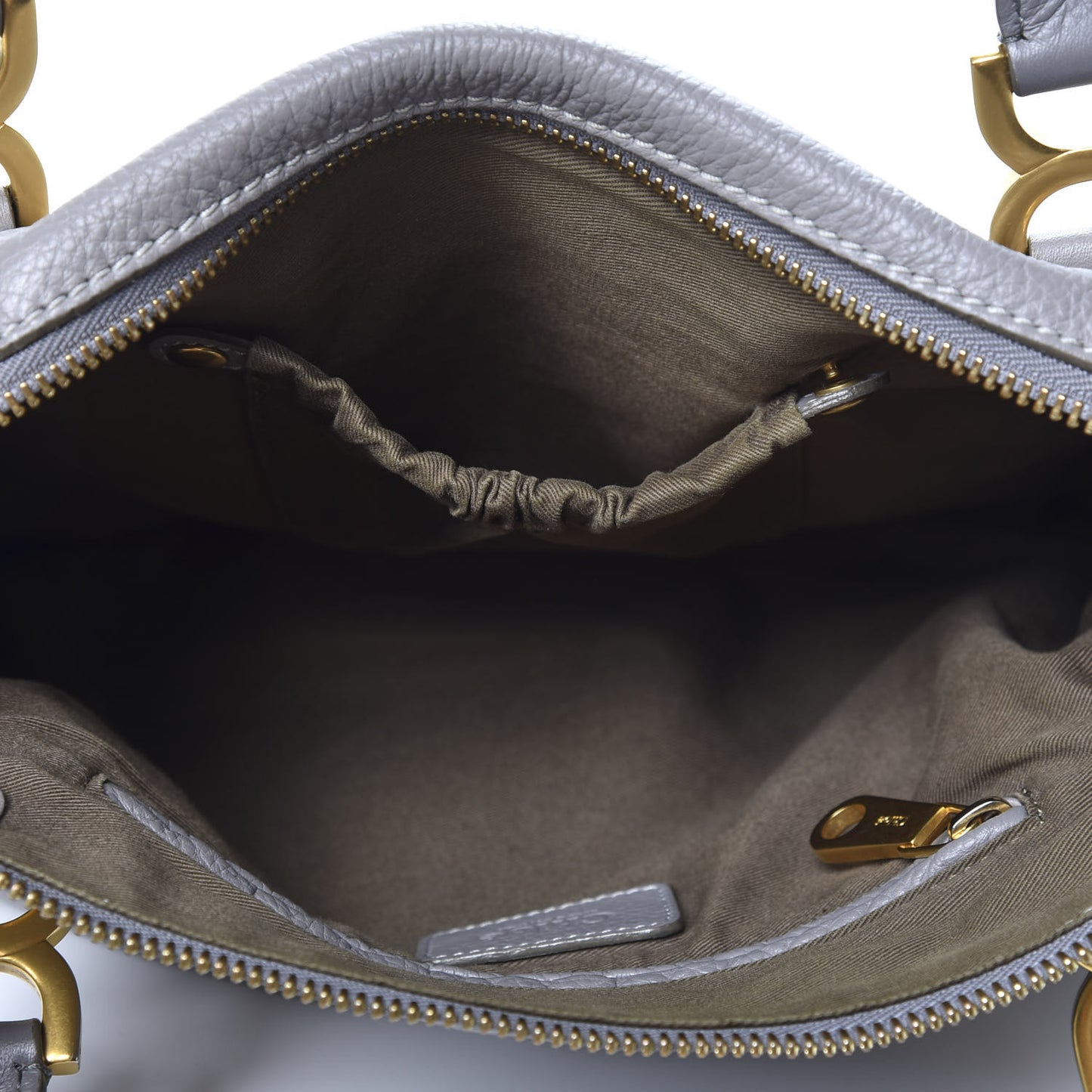 Calfskin Medium Marcie Satchel Cashmere Grey