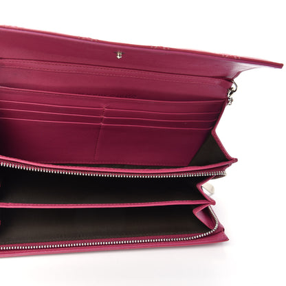 Christian Dior Patent Cannage Rendezvous Chain Wallet Pink 5 of 7