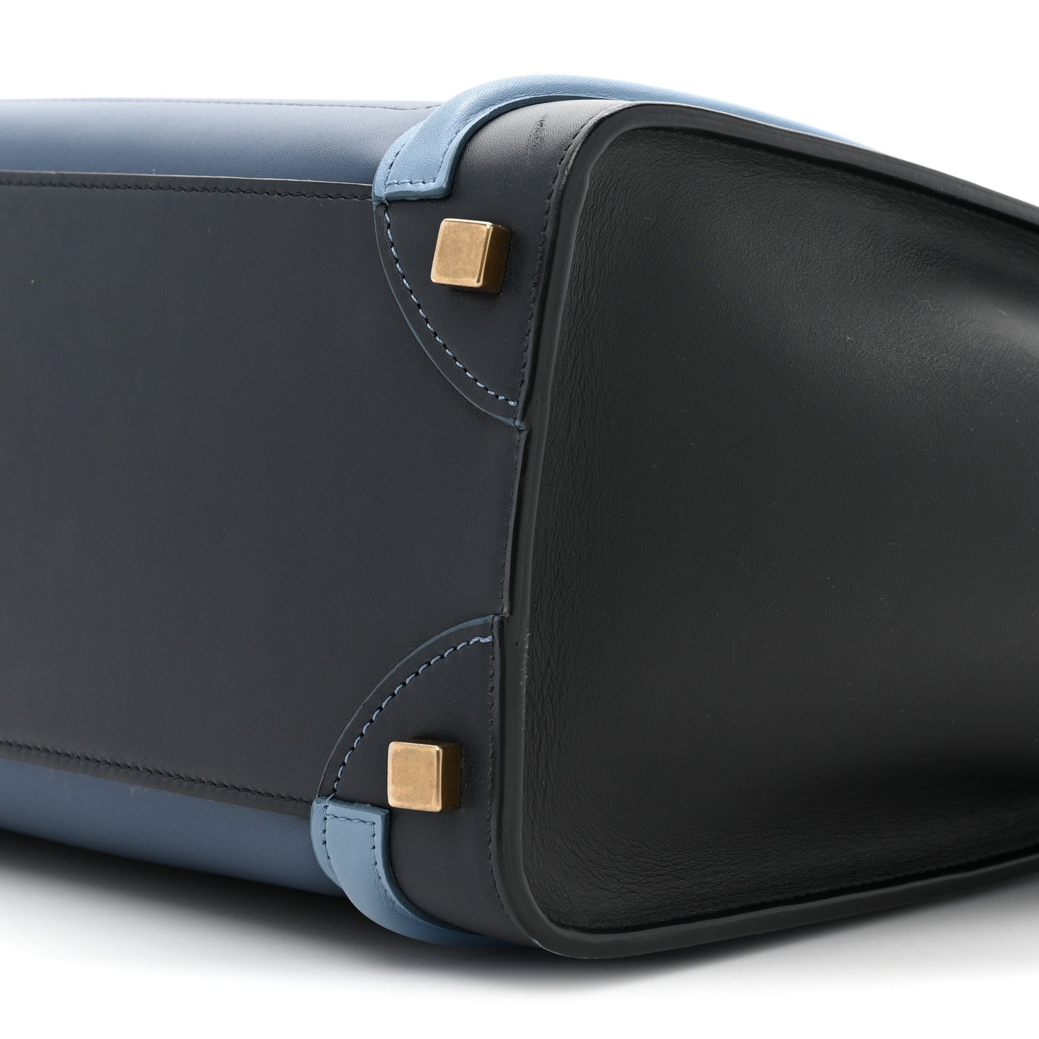 Celine Smooth Calfskin Micro Tri-Color Luggage Deep Sea 7 of 12