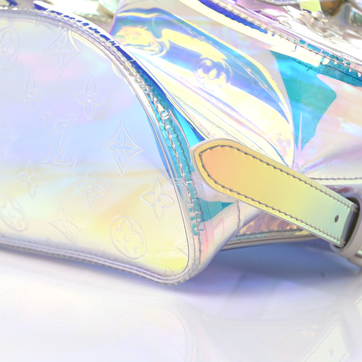 PVC Monogram Christopher Backpack GM Iridescent Prism