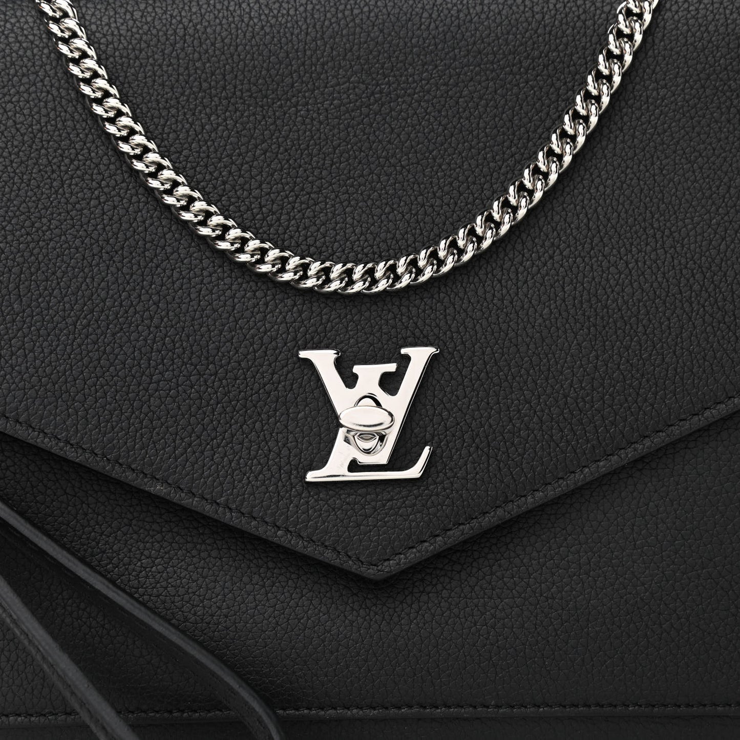 Soft Calfskin My Lockme Pochette Black