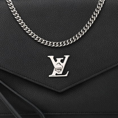 Louis Vuitton Soft Calfskin My Lockme Pochette Black 9 of 11