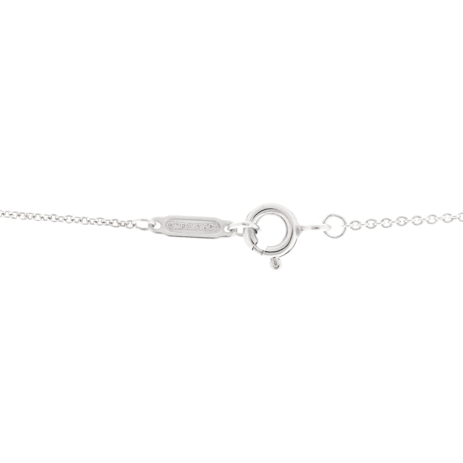 Tiffany Sterling Silver 1837 Circle Pendant Necklace 5 of 6