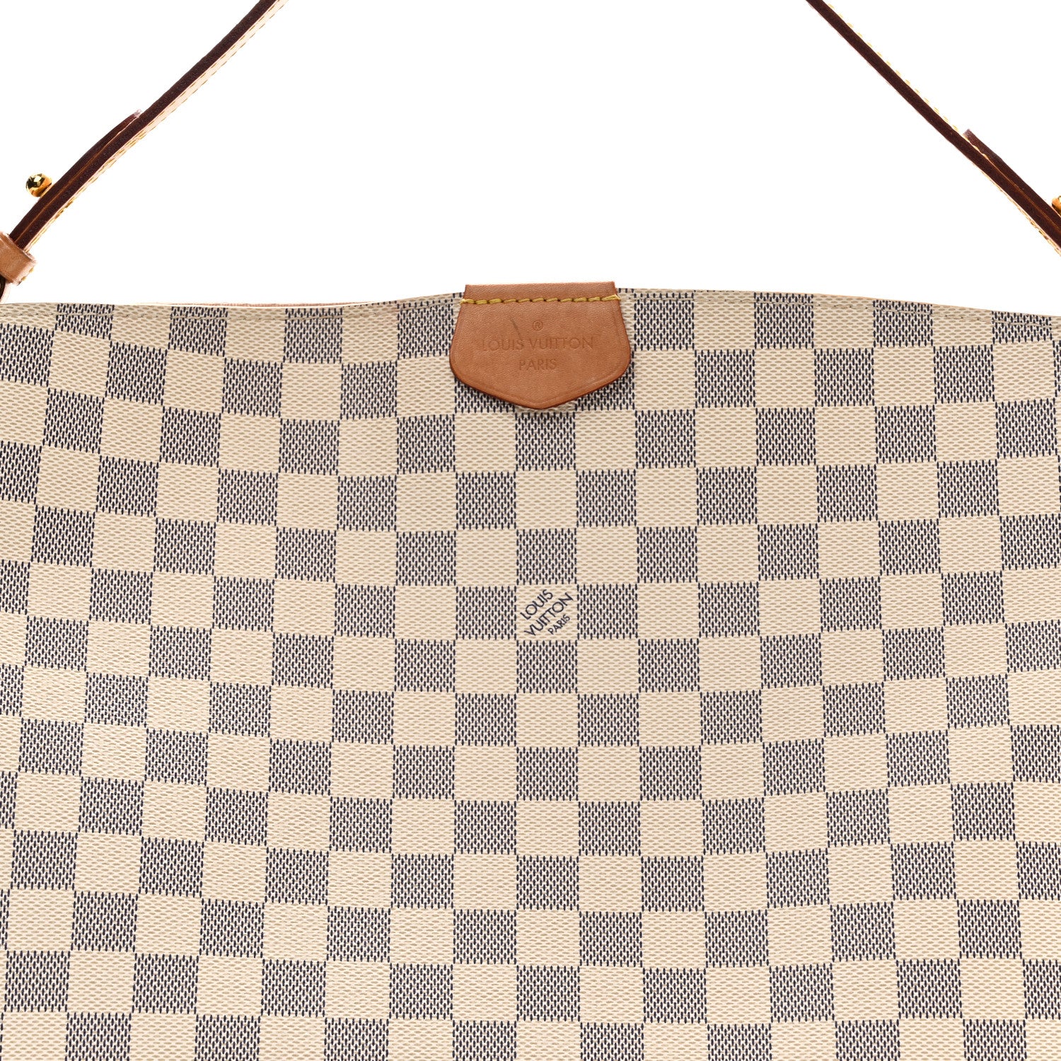 Louis Vuitton Damier Azur Graceful MM Rose Ballerine 7 of 9