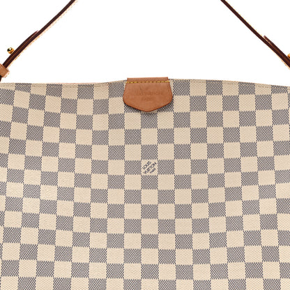Louis Vuitton Damier Azur Graceful MM Rose Ballerine 7 of 9